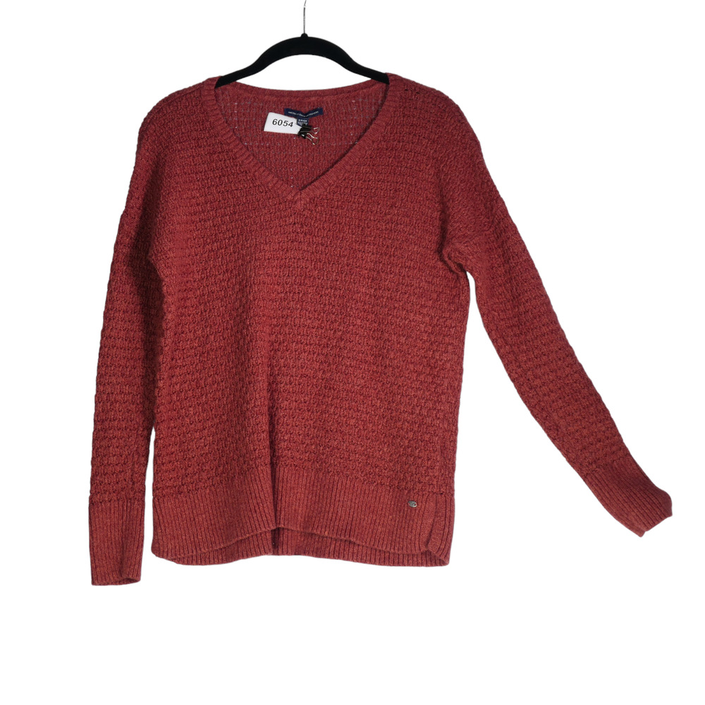 American Eagle Outfitters Sweater Women Small Brown Cotton Wool Blend Soft Girl